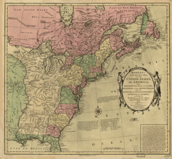 Bowles's new pocket map of the United States of America