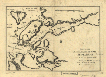 Carte des bayes, rades et port de Plaisance dans l'Isle de Terre-Neuve