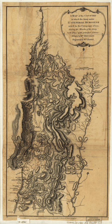 A Map of the Country in which the Army under Lt. Gen. Burgoyne acted in the Campaign of 1777