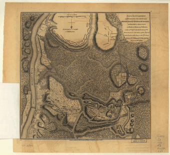 Plan of the encampment and position of the army under Lt. Gen. Burgoyne, at Braemus Heights, 20th Sept, 7th Oct 1777