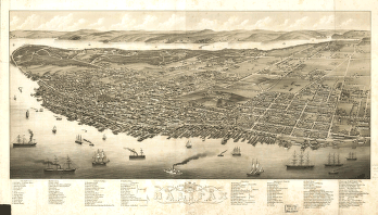 Panoramic view of the city of Halifax, Nova Scotia 1879