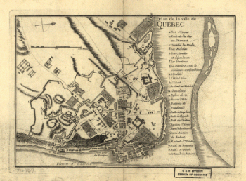 Plan de la ville de Quebec
