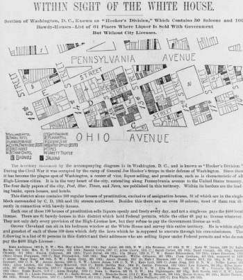 Within sight of the White House : section of Washington, D.C.