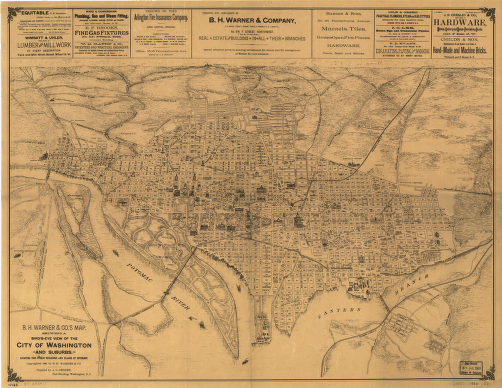 B.H. Warner & Co.'s Map