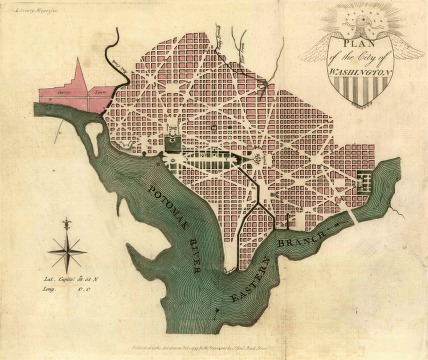 Plan of the city of Washington.