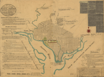 Plan of the city intended for the permanent seat of the government of the United States