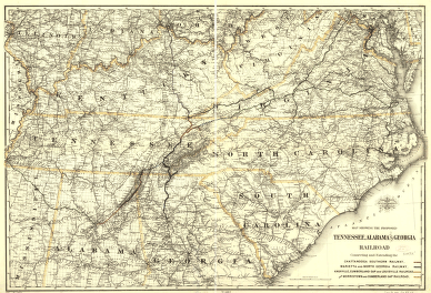 Proposed Tennessee, Alabama, and Georgia Railroad