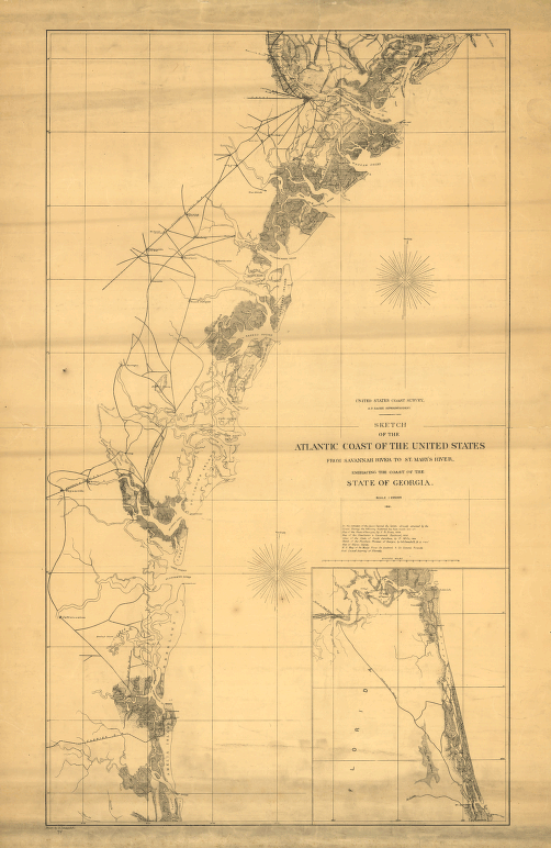 Sketch of the Atlantic coast of the United States from Savannah River to St. Mary's River