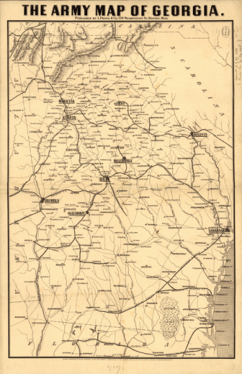 Army map of Georgia