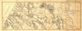 The country embracing the various routes surveyed for the Western & Atlantic Rail Road of Georgia