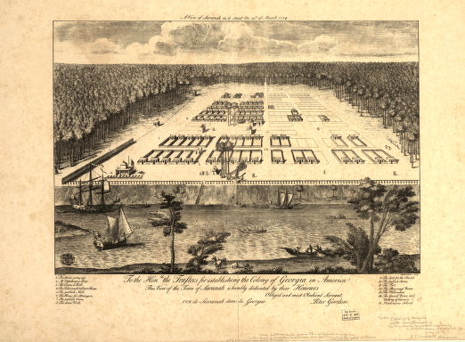 A view of Savannah as it stood the 29th of March 1734.