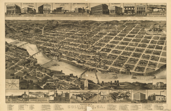 Perspective map of Columbus, Ga.