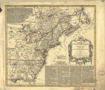 America Septentrionalis a Domini d'Anville in Galliis edita nunc in Anglia