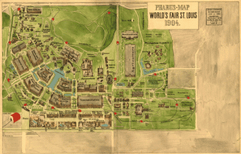 Pharus-map World's Fair St. Louis, 1904.