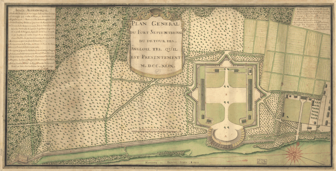 Plan général du Fort Septentrional du Detour des Anglois, tel qu'il est présentement : [Louisiana]