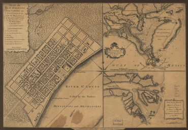 Plan of New Orleans the capital of Louisiana; with the disposition of its quarters and canals as they have been traced by Mr. de la Tour in the year 1720.