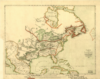 Franquelin's map of Louisiana.