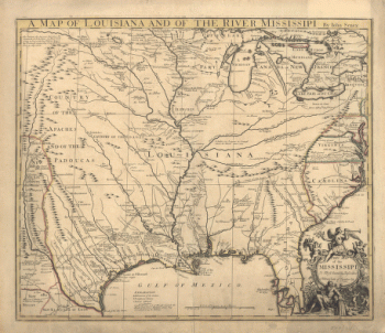 A map of Louisiana and of the river Mississipi