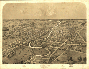 Ypsilanti, Washtenaw Co., Michigan. Drawn & published by A. Ruger.