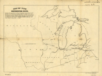 Map of the northwestern states