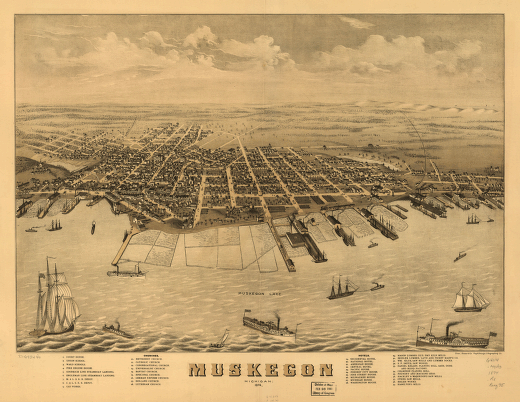 Muskegon, Michigan 1874.
