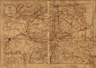 Map of the seat of war in Virginia.