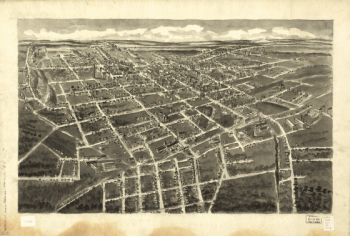 Bird's-eye-view of Statesville, North Carolina,