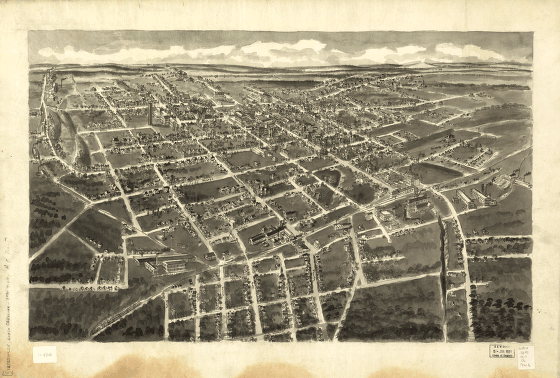 Bird's-eye-view of Statesville, North Carolina,
