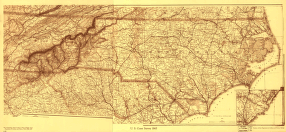 North Carolina Drawn by A. Lindenkohl