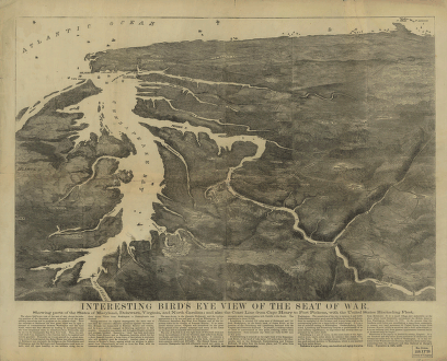 Interesting Bird's eye view of the seat of war