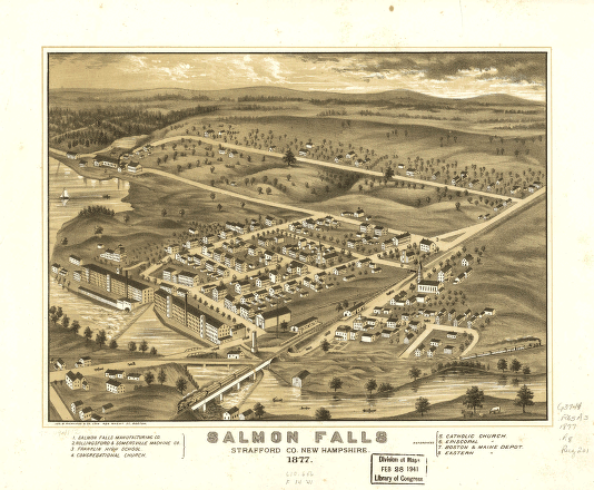 Salmon Falls, Strafford Co., New Hampshire 1877.