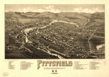 Pittsfield, Merrimackcounty, N.H. 1884. Beck & Pauli, litho.