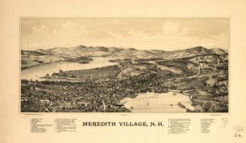 Meredith Village, N.H. Drawn & published by Geo E. Norris. Burleigh Lith. Est.