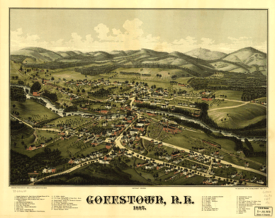 Goffstown, N.H. 1887. Drawn & published by Geo. E. Norris. The Burleigh Litho. Establishment.