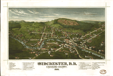 Winchester, N.H., Cheshire County, 1887 / drawn & published by Geo. E. Norris.