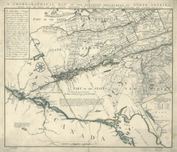Chorographical map Northern Department of North-America