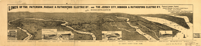 Lines of the Paterson, Passaic, & Rutherford Electric Railway