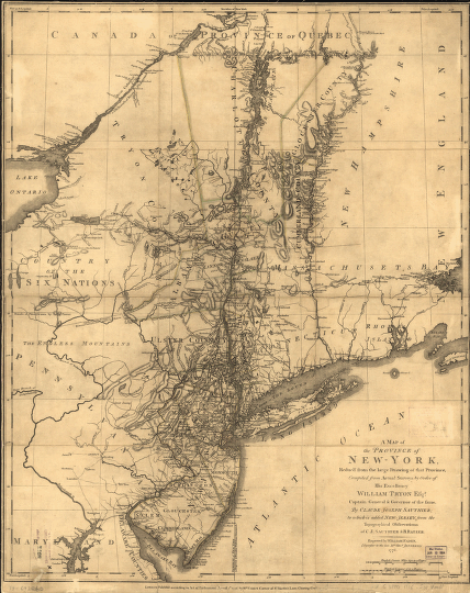 New York reduced from the large drawing of that Province