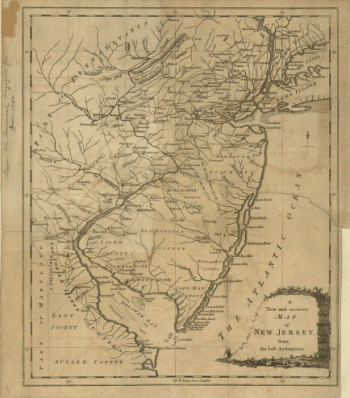 A new and accurate map of New Jersey, from the best authorities