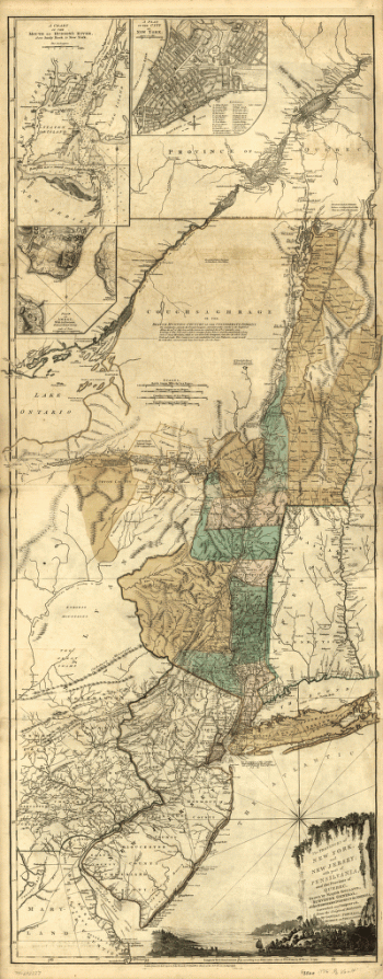 The provinces of New York and New Jersey; with part of Pensilvania, and the Province of Quebec