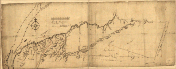 Draft of the lands disputed by Philipse Patent against Beekmans & Rambaults.