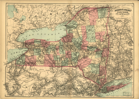 Asher & Adams' New York and part of Ontario.