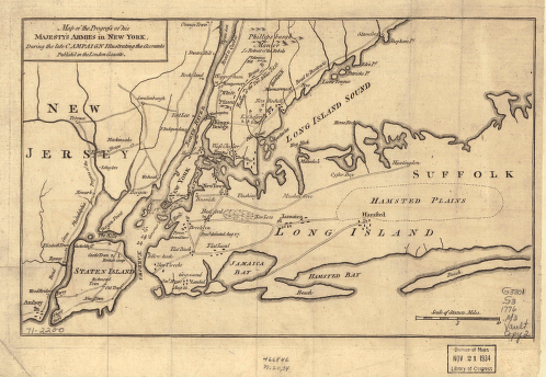 Map of the progress of His Majesty's armies in New York, during the late campaign, illustrating the accounts.