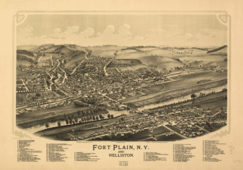 Fort Plain, N.Y. and Nelliston. Burleigh Lithographing Establishment.