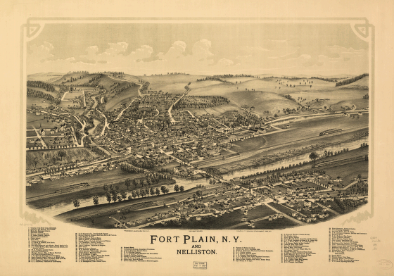 Fort Plain, N.Y. and Nelliston. Burleigh Lithographing Establishment.