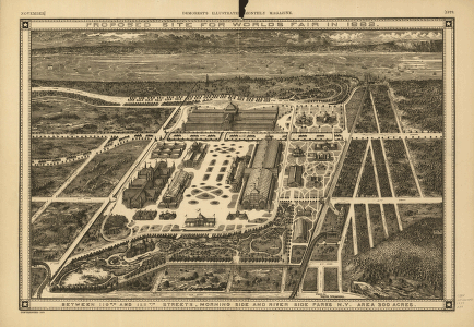 Proposed site for World's Fair in 1883