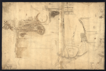 Map showing the Bowery Lane area of Manhattan.