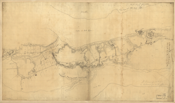 A tracing relating to Fort Washington or Knyphausen.
