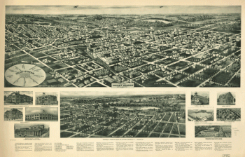 Aero-view of Valley Stream, Long Island 1924.