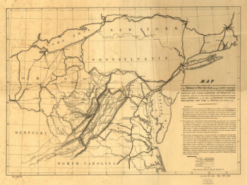 The extension of the route of the Baltimore & Ohio Rail Road through north western Virginia from the Potomac to the Ohio river